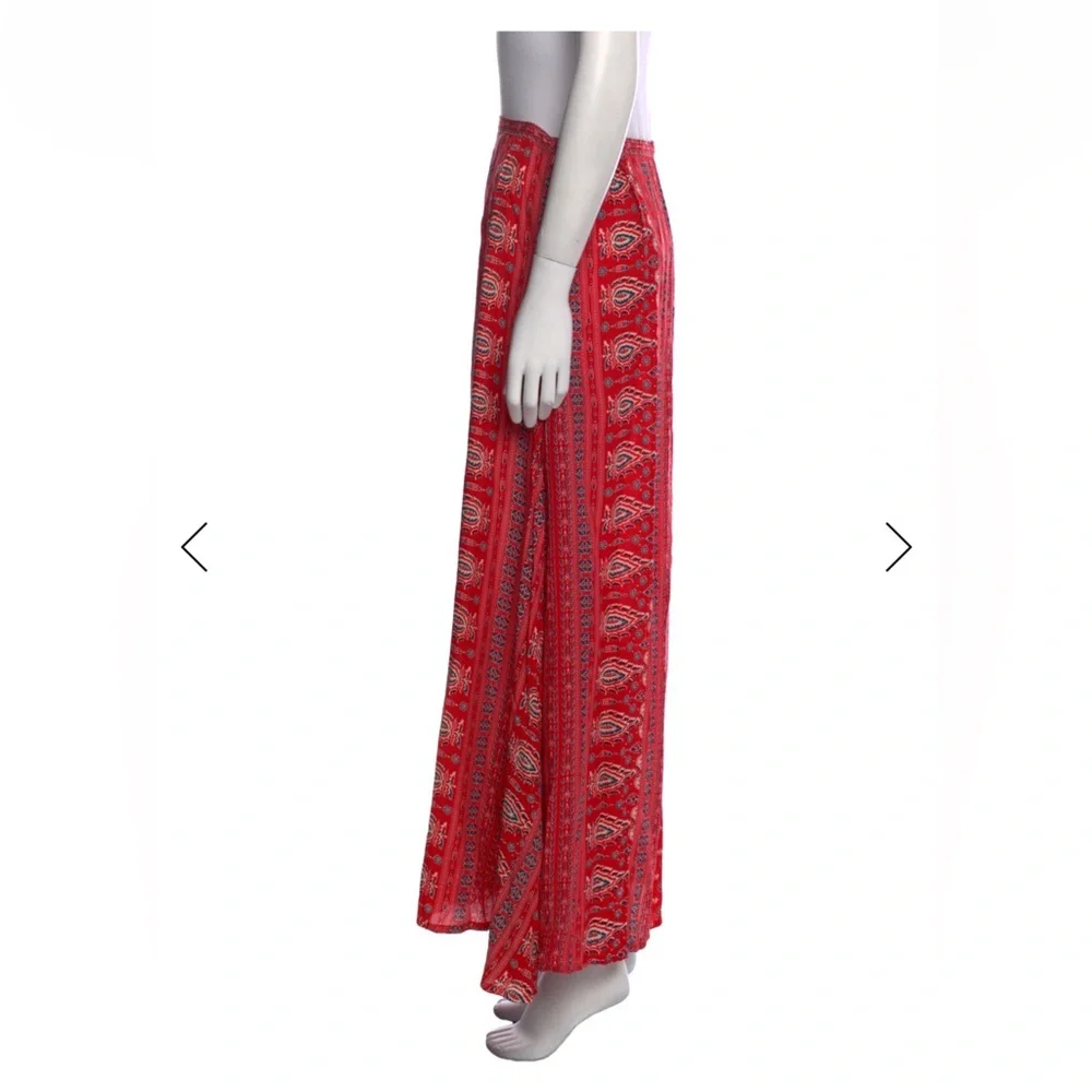Spell Gypsiana Red Paisley Maxi Skirt - Picture 4 of 9